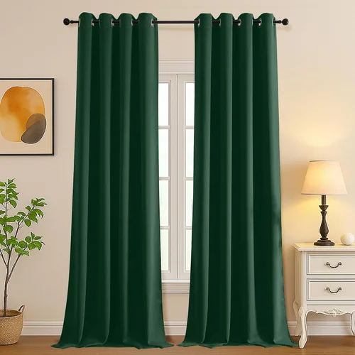 Vista 154 de Simplebrand Juego de 2 paneles de cenefa aguamarina para ventana de cocina de 14 pulgadas de largo, cortinas de oscurecimiento de habitación