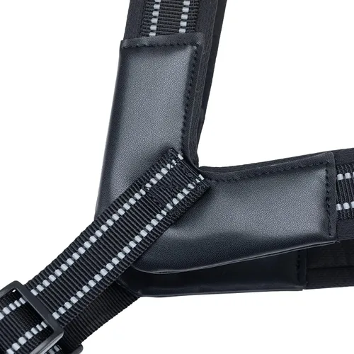 Vista 8 de EXCELLENT ELITE SPANKER Arnés sin tirones para perro, chaleco reflectante ajustable, suave acolchado, correa para el pecho de fácil mascota con Negro