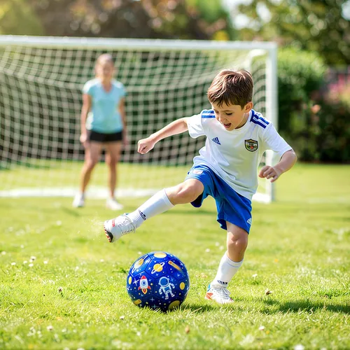 Vista 6 de Balón de fútbol tamaño 4, tamaño 3, tamaño 2 con bomba desinflada, juguetes de dinosaurio de unicornio con purpurina para niños pequeños