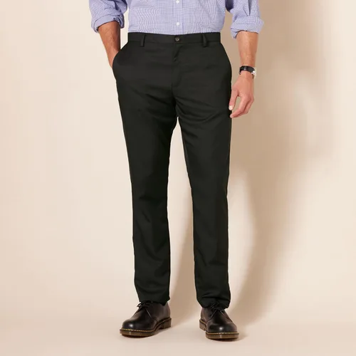 Vista 5 de Tienda Essentials - Pantalón de vestir de corte ajustado y diseño frontal plano para hombre