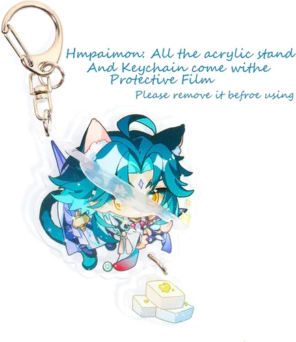 Vista 3 de HMPAIMON Genshin Impact - Llavero periférico de acrílico, bonito personaje