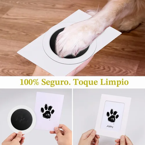 Vista 6 de Nabance Kit de huellas sin tinta para perros, gatos, huellas de mascotas