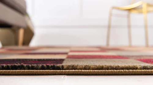 Vista 4 de Unique Loom Barista Collection - Alfombra Gava (2' 2" x 3' 1" Rectangular, Multi/ Marrón)