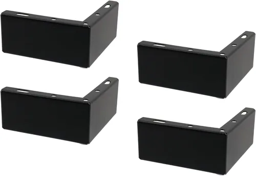 Vista 10 de Geesatis 4 patas doradas para muebles de diseño minimalista, patas de metal para muebles de 4.3 pulgadas de longitud para gabinete, sofá, mesa