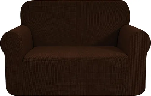 Vista 66 de CHUN YI - Funda elástica de 1 pieza para sillón grande, funda protectora suave de Jacquard con elastano, detalle de cuadros y parte inferior