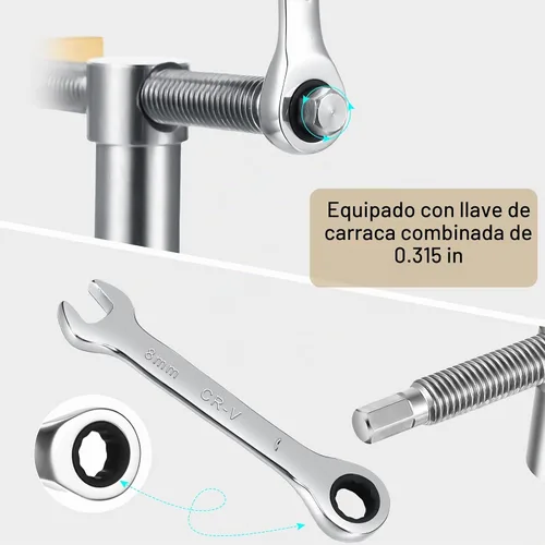 Vista 4 de Lasnten 4 piezas de banco de carpintería para perro con abrazadera ajustable de 0.79 pulgadas, abrazadera de agujero para perro de 3/4 pulgadas