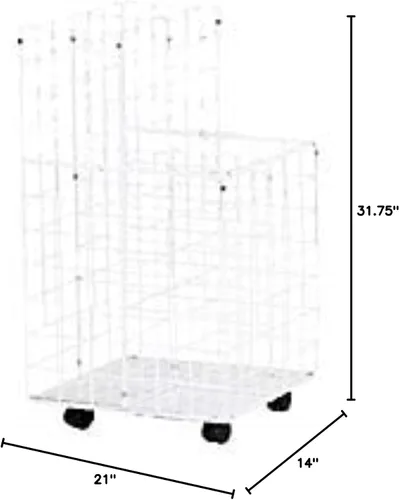 Vista 2 de Safco Products 3088 - Archivador de alambre, 24 compartimentos, color blanco