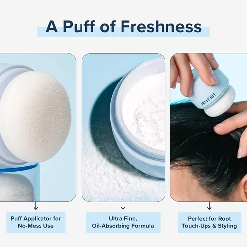 Vista 5 de Truhair Airlift Volume Refresh Powder – Polvo instantáneo para volumen y textura para el cabello para hombres y mujeres – Absorbe el aceite