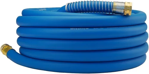 Vista 15 de Wiseflow Leader Hose Manguera de agua resistente de 3 x 5/8 pulgadas con accesorios de latón macho a hembra, extensor de manguera corta para carrete