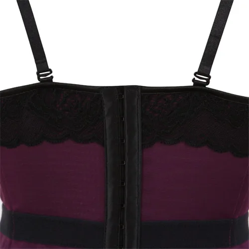 Vista 6 de Zhitunemi Corsés Lencería Para Mujer Bustier: Sexy Traje De Halloween Mujer Correa Bustier - Salir Tops Sesión De Fotos Corsé