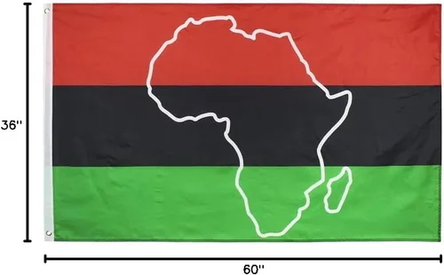 Vista 7 de Bandera afroamericana de liberación negra UNIA de 3 x 5 pies