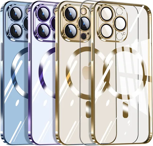 Vista 9 de Dataroad - Funda magnética de titanio verde para iPhone 15, protección completa de la cámara [compatible con Magsafe] [No se pone amarillento]