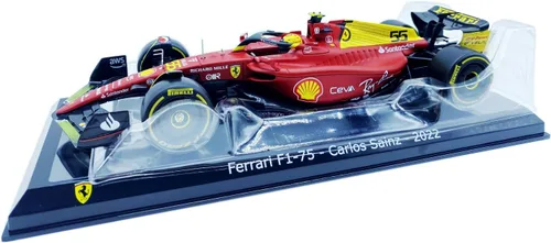Vista 7 de HTLNUZD Bburag 24/1/2022 Nuevo F1-75#55 para Ferrari 75 aniversario Sainz Estático Fórmula Uno Aleación Coche de carreras de aleación fundido