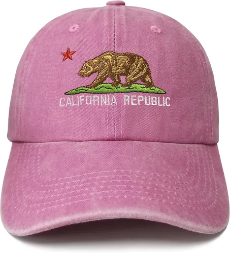 Vista 8 de Hepandy Sombreros bordados de California Bear