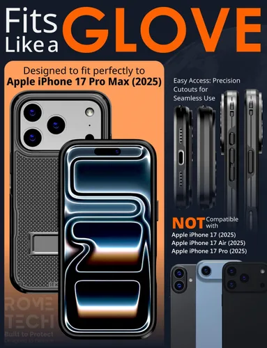 Vista 2 de Funda diseñada para iPhone 17 Pro Max con funda de clip para cinturón