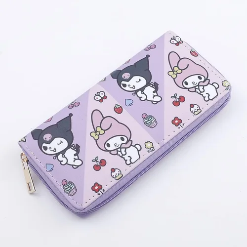 Vista 6 de Kumi And My Medy - Monedero para niñas monedero kawaii monedero mini bolso de viaje cartera Kumi And My Medy accesorios para niñas LWA-Kuromi