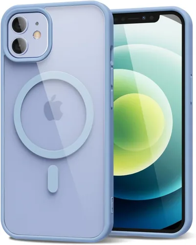Vista 226 de oakxco Funda magnética transparente compatible con Magsafe, bonita funda delgada y transparente de poliuretano termoplástico no amarillenta, carcasa