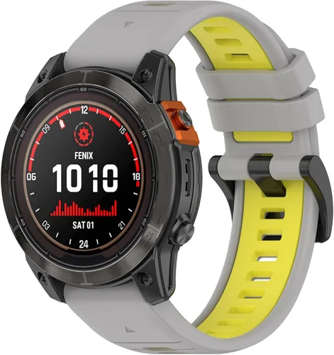 Vista 6 de Compatible con Garmin Epix Pro - Correas de repuesto de silicona para reloj Fenix 7 para mujeres y hombres, correas de repuesto para Garmin Fenix