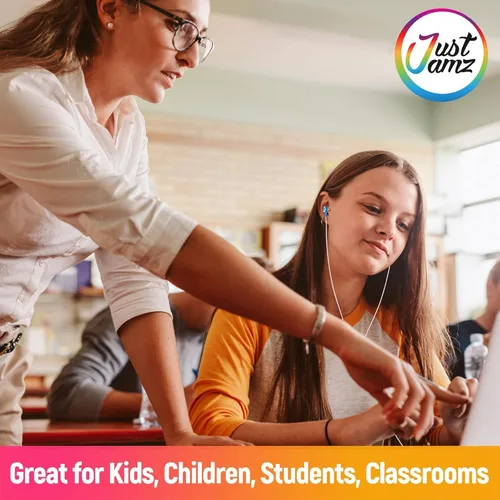 Vista 9 de Paquete de 100 auriculares Marbles a granel, auriculares multicolor Chromebook para el aula