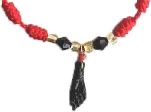 Vista 2 de Azabache pulsera rojo para protecciónpulsera de Azabache para proteccion