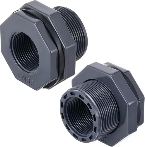 Vista 12 de 4 unids 1 pulgada mamparo montaje PVC Npt tanque conector