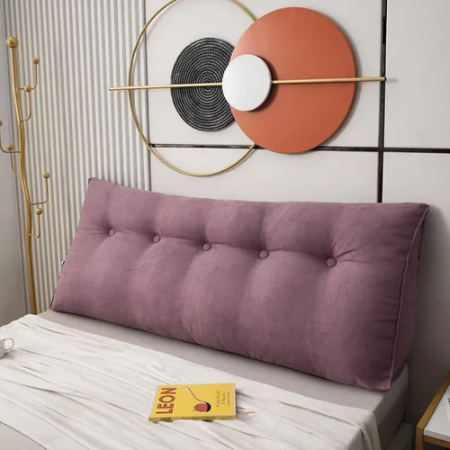 Vista 9 de Almohada de cabecera de cuña para reposo en cama, almohada de lectura, almohadas triangulares, almohadas de cuña para cabecero triangular, relleno