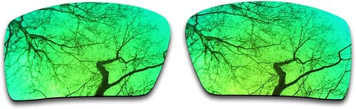 Vista 2 de 2pares polarizadas lente de repuesto para Oakley Eyepatch 2Black & Esmeralda Verde