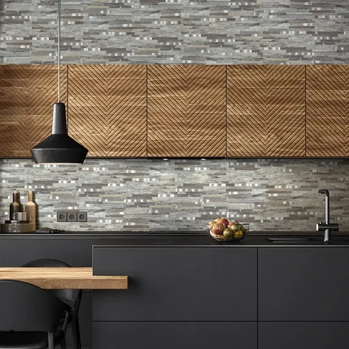 Vista 2 de Midcard 20 hojas de azulejos de pared de PVC para salpicaduras, para salpicaduras de cocina