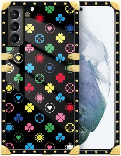 Vista 164 de Funda compatible con Samsung Galaxy S10 4G, TPU suave de lujo y parte trasera de policarbonato duro para niñas y mujeres, funda protectora a prueba