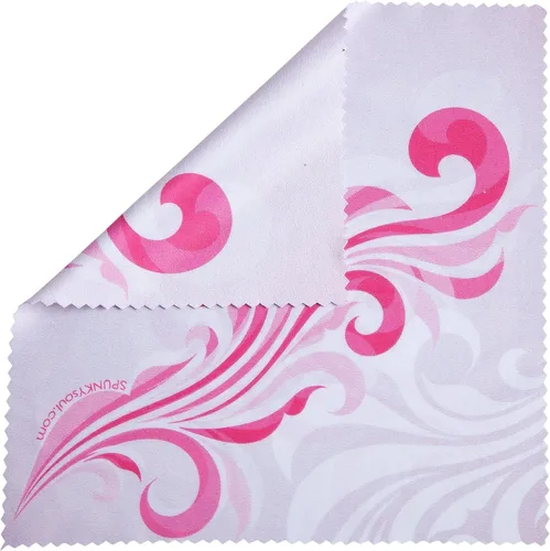 Vista 3 de La original e impresionante caja de gafas de concha dura, para mujer, de Spunky Soul Recubierto por un suave brillo Paño de limpieza