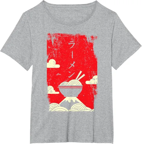 Vista 71 de Ramen Noodles Camiseta de arte japonés, Negro