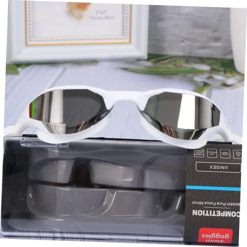 Vista 4 de Amosfun Professional Swimming Goggles Anti-fog UV Protection Wide View Swim Glasses for Adults Unisex Waterproof Swimming Equipment