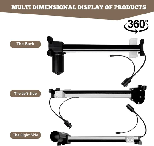 Vista 5 de Motor reclinable eléctrico de repuesto modelo ML18-017 Actuador lineal con cable para sofá, silla elevadora, sofá, asiento de masaje, aluminio