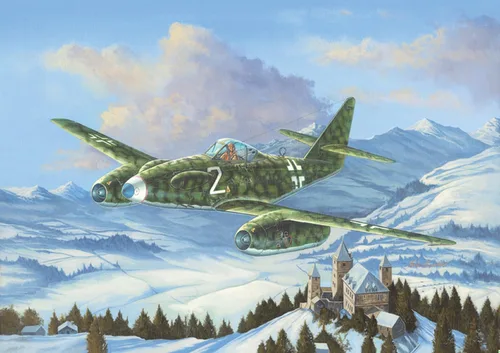Vista 2 de Hobby Boss Messerschmitt Me 262A-1a/U3 Kit de construcción de modelo de avión