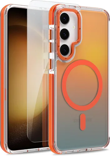 Vista 12 de Funda magnética para Google Pixel 10 Pro XL [compatible con Magsafe] [bonito diseño fluorescente de moda] a prueba de golpes, delgada, translúcida