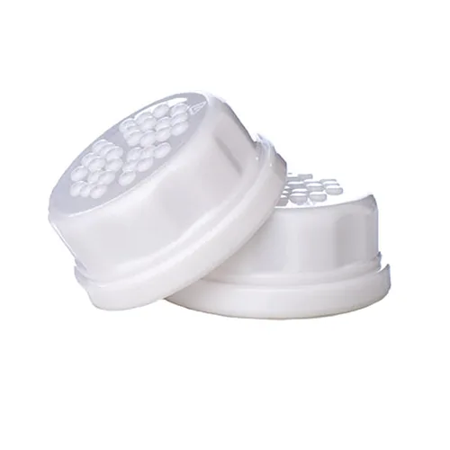 Vista 4 de Lifefactory Tapas planas para biberones de vidrio sin BPA de 4 onzas y 9 onzas, color blanco (paquete de 2)