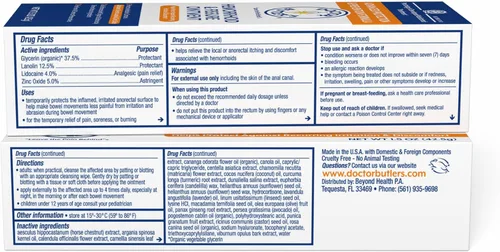 Vista 8 de Doctor Butler's Pomada avanzada para hemorroides y fisuras: tratamiento de hemorroides con lidocaína y tratamiento de fisuras, fórmula extra fuerte