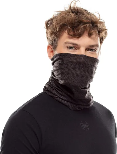 Vista 3 de BUFF Adult CoolNet UV Neck Gaiter, Headband & Winter Neck Warmer, Ski Mask & Face Shield, Balaclava, Black & Blue, One