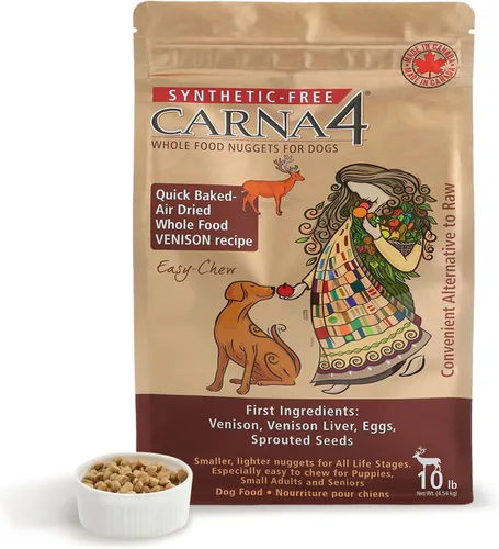 Vista 11 de CARNA4 All Life Stages Easy Chew - Alimento seco para perros con fórmula de venado (2.2 libras, venado) Venado de Nueva Zelanda pasturado, hígado
