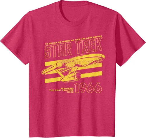 Vista 51 de Star Trek: The Original Series Enterprise '66 Collegiate Camiseta Negro