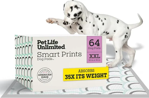 Vista 12 de Pet Life Unlimited Smart Prints - Almohadillas grandes para cachorros, 22 x 22 pulgadas, 42 unidades (L) Elegantes almohadillas de entrenamiento