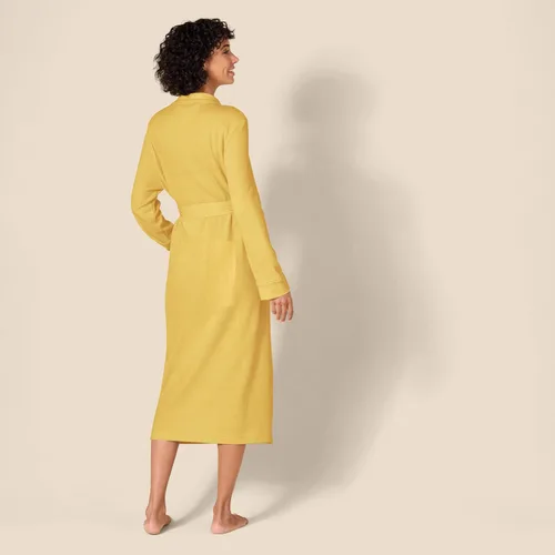 Vista 3 de Tienda Essentials Bata ligera de punto gofre de longitud completa para mujer (disponible en tallas extragrandes)