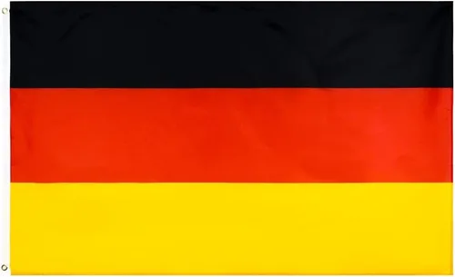 Vista 7 de ANJOR Bandera de alférez del estado alemán de 3 x 5 pies, banderas de águila de Alemania con ojales de latón de 3 x 5 pies