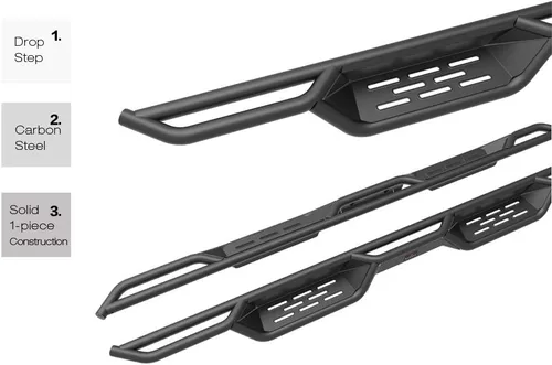 Vista 3 de HD Ridez Estribos de estilo desplegable, escalón lateral compatible con Toyota Tundra 2007-2021 Double Cab