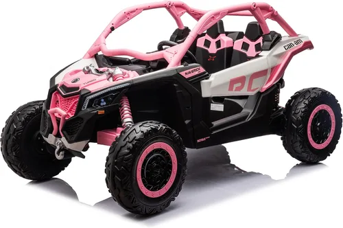 Vista 12 de 24V CAN-AM Maverick X3 con licencia de 2 plazas para niños UTV Rojo