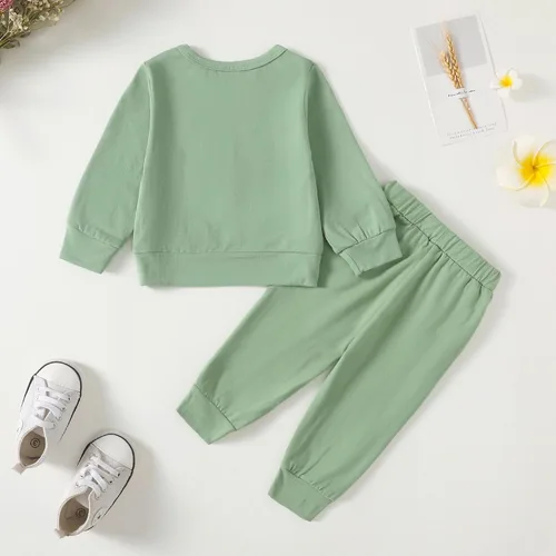 Vista 4 de Ropa de bebé niña para otoño e invierno, conjunto de tops y pantalones interiores para niñas pequeñas para 3M-3T