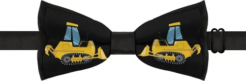 Vista 3 de Dozer Bulldozer Grader - Corbata para hombre, diseño de corbatín ajustable previamente atada para regalo