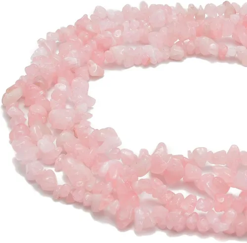 Vista 23 de PLTbeads Kit de pulseras de cintura de piedras preciosas curativas natrales de 0.197-0.315 in, diseño de piedras irregulares, fabricación de joyas