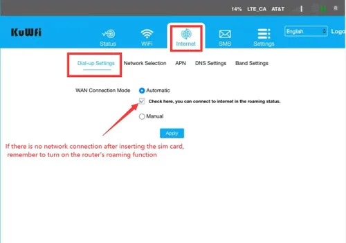 Vista 2 de KuWFi Hotspot WiFi portátil para exteriores, enrutador WiFi 4G LTE Cat7 con tarjeta SIM de datos de 2 GB (requiere itinerancia), batería de 3000