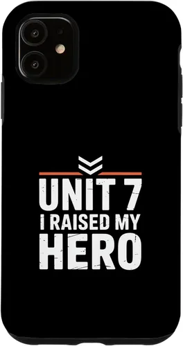Vista 8 de Unit 7 I Raised My Hero Military Parent Pride Case for iPhone 17